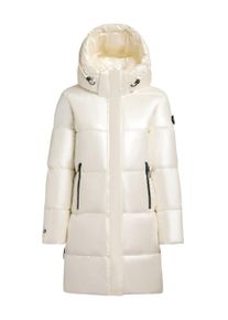 Steppmantel Khujo "Steppmantel Haya Shiny-YM", Damen, Gr. XXL, wei&szlig; (sanftes wei&szlig;), Obermaterial: 100% Polyester PES. Obermaterial: Futter: 100% Nylon NY. 100% Polyester PES., M&auml;ntel Steppmantel