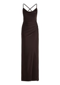 Abendkleid Vera Mont "Abendkleid figurbetont", Damen, Gr. 32, EURO, braun (schwarz maroon), Obermaterial: 81% Polyamid PA. 19% Elasthan EL., Kleider Abendkleid