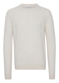 !Solid Strickfleece-Pullover SOLID "Strickpullover Sddyllon", Herren, Gr. L, beige (oatmeal), Obermaterial: 60% Lammfell LF. 40% Nylon NY., Pullover Strickfleece-Pullover
