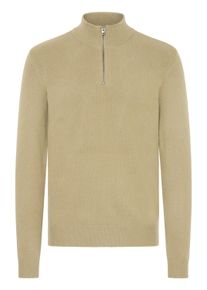 Troyer Casual Friday "Troyer CFHEINE halfzip", Herren, Gr. XL, silber (silber mink melange), Obermaterial: 65% Polyacryl PAN. 27% Nylon NY. 5% Wolle mw. 3% Polyester PES., Pullover Troyer