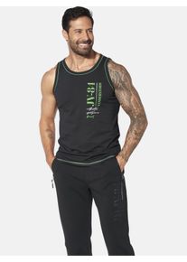 Muskelshirt Jan Vanderstorm "Doppelpack Tanktop FINDOWIN", Damen, Gr. L, gr&uuml;n (hellgr&uuml;n schwarz), Obermaterial: 100% Baumwolle CO., Shirts Muskelshirt