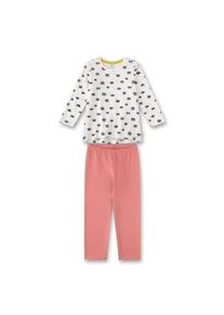 Schlafanzug Sanetta "Pyjama", M&auml;dchen, Gr. 116, pink (rosa, wei&szlig;), Obermaterial: 100% Baumwolle CO(Bio)., Homewear-Sets Schlafanzug