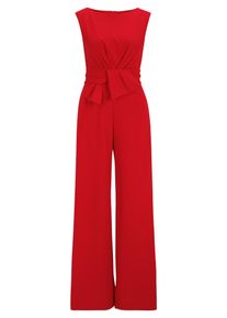 Jumpsuit Vera Mont "Jumpsuit mit weitem Bein", Damen, Gr. 46, EURO, rot (rot rose), Obermaterial: 95% Polyester PES. 5% Elasthan EL., Overalls Jumpsuit