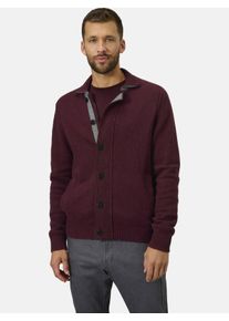 Strickjacke Babista "Strickjacke ROBLOTE", Herren, Gr. L, lila (dunkelrot), Obermaterial: 50% Wolle mw. 50% Polyamid ECONYL PA ECONYL., Strickjacken Strickjacke