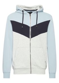 Kapuzensweatjacke INDICODE "Kapuzensweatjacke IDPock", Herren, Gr. L, blau (celestial blau), Obermaterial: 60% Baumwolle CO. 40% Polyester PES., Sweatjacken Kapuzensweatjacke