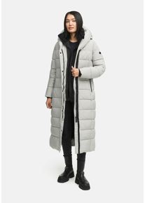 Winterjacke Marikoo "Marikoo Pakoraa 16 Steppmantel N088", Damen, Gr. M, grau (cloudgrau), Obermaterial: 100% Polyester PES., Jacken Winterjacke