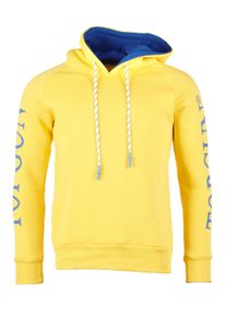 Kapuzensweatshirt Top Gun "Kapuzenpulli Sunshine TG20192043", Herren, Gr. M, gelb, Obermaterial: 65% Baumwolle CO. 35% Polyester COOLMAX PES(Coolmax)., Pullover Kapuzensweatshirt