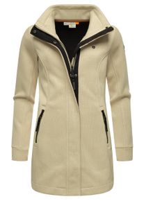 Kurzjacke Ragwear "Sweatjacke Letrice Bonded", Damen, Gr. XS, beige (ecru24), Obermaterial: 100% Polyester PES. Futter: 100% Polyester PES., Jacken Kurzjacke