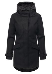 Wintermantel Ragwear "Wintermantel Petuja Felt YOUMODO", Damen, Gr. 3XL, schwarz, Obermaterial: 100% Polyester PES. Obermaterial: Futter: 100% Polyester PES. 100% Polyester PES., M&auml;ntel Wintermantel