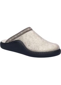 Hausschuh Josef Seibel "Monaco D 05, natur-kombi", Damen, Gr. 44, beige (natur, kombi), Obermaterial: 100% Textilmaterial TEXMAT., Schuhe Hausschuh