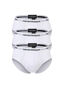 Slip Emporio Armani "Slip Core Logoband 3er Pack", Herren, Gr. S, wei&szlig;, Obermaterial: 95% Baumwolle CO. 5% Elasthan EL., Unterhosen Slip