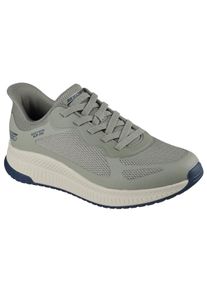 Sneaker Skechers "Bobs Sport", Herren, Gr. 44, gr&uuml;n (oliv), Obermaterial: 100% Polyester PES., Schuhe Sneaker