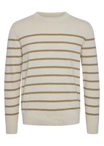 !Solid Strickfleece-Pullover SOLID "Strickpullover SDBrice", Damen, Gr. XL, beige (oatmeal), Obermaterial: 100% Baumwolle CO., Pullover Strickfleece-Pullover