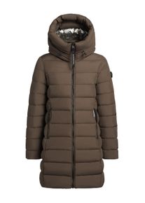 Steppmantel Khujo "Steppmantel Nekar-YM", Damen, Gr. XXL, gr&uuml;n (dunkelgr&uuml;n), Obermaterial: 100% Polyester PES. Obermaterial: Futter: 100% Nylon NY. 100% Polyester PES., M&auml;ntel Steppmantel