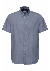 Kurzarmshirt FQ1924 "Kurzarmhemd FQErlend", Herren, Gr. S, blau (navy blazer), Obermaterial: 57% Leinen LI. 43% Baumwolle CO., Hemden Kurzarmshirt