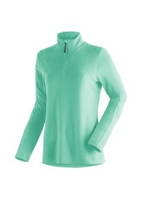 Funktionsshirt Maier Sports "Bianka", Damen, Gr. 40, heugr&uuml;n, 100% Polyester, Shirts Funktionsshirt, funktionaler Damen Midlayer f&uuml;r Outdoor Touren und Ausfl&uuml;ge