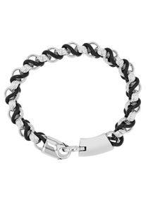 Adelia&acute;s Lederarmband ADELIA&acute;S "Herren Armband &iquest; Lederarmband aus Leder 21 cm" Gr. 21, schwarz, Armb&auml;nder, Damen, Blacklist, Lederarmband