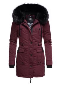 Wintermantel Navahoo "Wintermantel Luluna Prc", Damen, Gr. S, rot (weinrot), Obermaterial: 100% Polyester PES. Obermaterial: Futter: 100% Polyester PES. 100% Polyester PES., M&auml;ntel Wintermantel