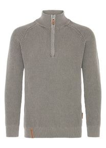 Troyer INDICODE "Troyer IDRocklyn", Herren, Gr. S, grau (iron), Obermaterial: 100% Baumwolle CO., Pullover Troyer