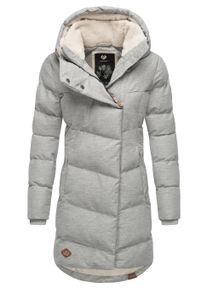 Wintermantel Ragwear "Wintermantel Pavla", Damen, Gr. L, grau (zinc24), Obermaterial: 100% Polyester PES. Obermaterial: Futter: 100% Polyester PES. 100% Polyester PES., M&auml;ntel Wintermantel