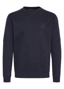 Longpullover INDICODE "Sweatshirtpullover IDAlbix", Herren, Gr. M, blau (navy), Obermaterial: 60% Baumwolle CO. 40% Polyester PES., Pullover Longpullover