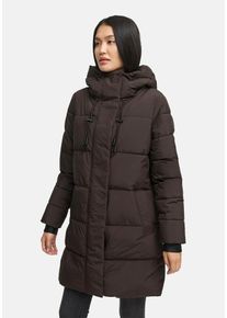 Winterjacke Marikoo "Marikoo Kaituu Damen Winter Steppjacke N008", Damen, Gr. L, braun (choco), Obermaterial: 100% Polyester PES., Jacken Winterjacke