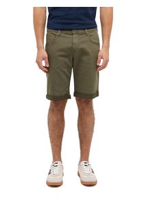Slim-fit-Jeans Mustang "Herren Style Chicago Shorts Z", Damen, Gr. 34, 6421 olivgr&uuml;n, Denim/Jeans, 90% Baumwolle, 8% Polyester, 2% Elasthan, unifarben, slim fit, Jeans Slim-fit-Jeans