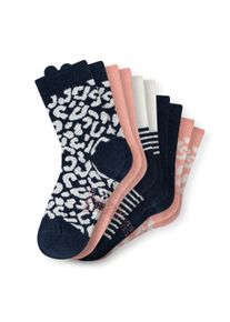 Kurzsocken Schiesser "Socken Legwear Kids 5er Pack", M&auml;dchen, Gr. 31-34, blau, Obermaterial: 75% Baumwolle CO. 24% Polyamid PA. 1% Elasthan EL., Socken Kurzsocken