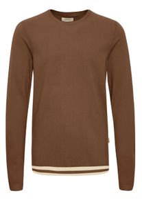 Strickfleece-Pullover Blend "Strickpullover BHPullover", Herren, Gr. S, braun (toffee), Obermaterial: 50% Viskose CV. 28% Polyester PES. 22% Nylon NY., Pullover Strickfleece-Pullover