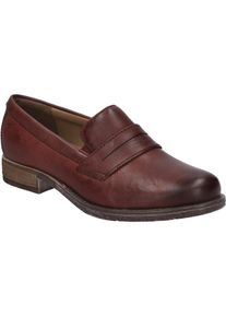 Slipper Josef Seibel "Sienna 96, bordeaux", Damen, Gr. 41, rot (bordeaux), Obermaterial: 100% Rindsleder Leather cow., Schuhe Slipper