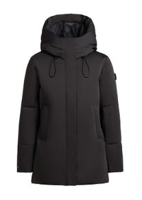 Kurzmantel Khujo "Kurzmantel Allap", Damen, Gr. M, schwarz, Obermaterial: 55% Baumwolle CO. 45% Polyester PES. Obermaterial: Futter: 100% Nylon NY. 100% Polyester PES., M&auml;ntel Kurzmantel