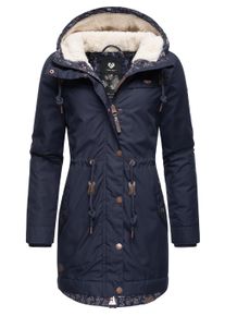 Winterjacke Ragwear "Winterjacke YM-Canny", Damen, Gr. XS, blau (navy22), Obermaterial: 65% Polyester PES. 35% Baumwolle CO. Obermaterial: Futter: 100% Polyester PES. 100% Polyester PES., Jacken Winterjacke
