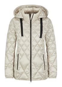 Kurzjacke GOLDNER "Kurzgr&ouml;&szlig;e Steppjacke mit Rautenmuster", Damen, Gr. 22, beige (stein), Obermaterial: 60% Polyester PES. 40% Polyamid PA., gerade, Jacken Kurzjacke, Besonderer Diamant-Stepp