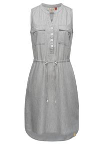 Shirtkleid Ragwear "Shirtkleid Roisin Denim", Damen, Gr. XL, N-Gr, grau (light grau denim23), Obermaterial: 60% Baumwolle CO. 40% Viskose CV., Kleider Shirtkleid