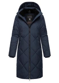 Steppmantel Ragwear "Steppmantel Rebela", Damen, Gr. XS, blau (navy), Obermaterial: 100% Polyester PES. Obermaterial: Futter: 100% Polyester PES. 100% Polyester PES., M&auml;ntel Steppmantel