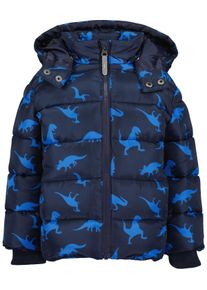 Winterjacke Blue Seven "Blue Seven Winterjacke", Jungen, Gr. 92, blau (5900, nachtblau), 100% Polyester, Basic normal, hoch geschlossener Ausschnitt, gerader Abschluss, Jacken Winterjacke