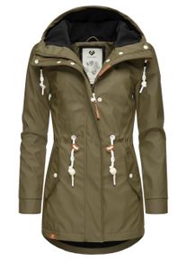 Regenjacke Ragwear "Regenmantel Monadis Rainy Intl.", Damen, Gr. XXL, gr&uuml;n (olive), Obermaterial: 100% Polyester PES. Obermaterial: Futter: 100% Polyester PES. 100% Polyester PES., Jacken Regenjacke