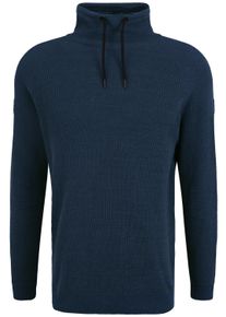 Strickfleece-Pullover Blend "Strickpullover BHComulco", Herren, Gr. S, blau (marineblaus), Obermaterial: 100% Baumwolle CO., Pullover Strickfleece-Pullover