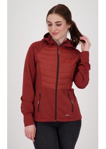 Hybridjacke LPO "PAM II WOMEN", Damen, Gr. 36 (S), rot (weinrot), 100% Polyester, figurbetont, gerader Abschluss mit innenliegendem Gummizug, Jacken Hybridjacke, auch in Gro&szlig;en Gr&ouml;&szlig;en erh&auml;ltlich