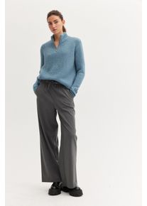 Stoffhose THE FASHION PEOPLE, Damen, Gr. 34, Normalgr&ouml;&szlig;en, grau, Obermaterial: 69% Polyester, 29% Viskose, 2% Elasthan., Hosen Stoffhose