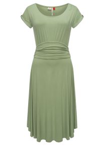Sommerkleid Ragwear "Sommerkleid Yvone Solid", Damen, Gr. XL, N-Gr, gr&uuml;n (dusty gr&uuml;n), Obermaterial: 95% Viskose CV. 5% Elasthan EL., Kleider Sommerkleid
