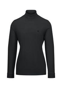 Rollkragenshirt Fynch-Hatton, Damen, Gr. M, schwarz, Jersey, Obermaterial: 100% Baumwolle, regular fit normal, Shirts Rollkragenshirt, mit Logo-Bestickung an der Brust