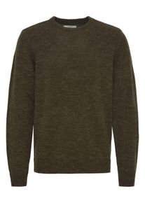 Strickfleece-Pullover Blend "Strickpullover BHPullover", Herren, Gr. XXL, gr&uuml;n (rosin), Obermaterial: 85% Polyacryl PAN. 15% Wolle WO., Pullover Strickfleece-Pullover