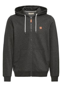 Kapuzensweatjacke Blend "Kapuzenfleecejacke BHPoelle", Herren, Gr. 3XL, grau (charcoal mix), Obermaterial: 60% Baumwolle CO. 40% Polyester PES., Sweatjacken Kapuzensweatjacke