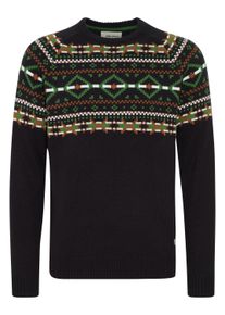 Strickfleece-Pullover Blend "Strickpullover BHNilas", Herren, Gr. XL, schwarz, Obermaterial: 100% Polyacryl PAN., Pullover Strickfleece-Pullover