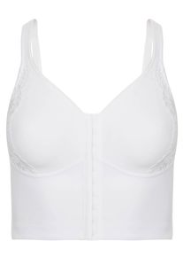 Entlastungs-BH SuSa "Vorderverschluss BH London", Damen, Gr. 90, Cup D, wei&szlig;, Stoff, Obermaterial: 75% Polyamid PA. 25% Elasthan EL., BHs Entlastungs-BH