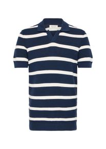 Longsleeve Casual Friday "Strickpullover CFDahlin", Herren, Gr. L, blau (navy blazer), Obermaterial: 100% Baumwolle CO., Shirts Longsleeve