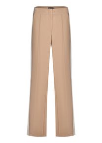 Relaxhose Betty Barclay "Casual-Hose mit Galonstreifen", Damen, Gr. 46, EURO, beige (natural), Obermaterial: 88% Polyester PES. 12% Elasthan EL., Hosen Relaxhose
