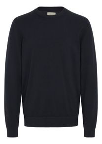 Strickfleece-Pullover Blend "Strickpullover BHBRYAN", Herren, Gr. L, schwarz (salute), Obermaterial: 70% Baumwolle CO. 30% Nylon NY., Pullover Strickfleece-Pullover