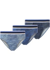 Slip Jan Vanderstorm "3er Pack Slip BILGUR", Herren, Gr. 5XL, blau, Obermaterial: 95% Baumwolle CO. 5% Elasthan EL., Unterhosen Slip